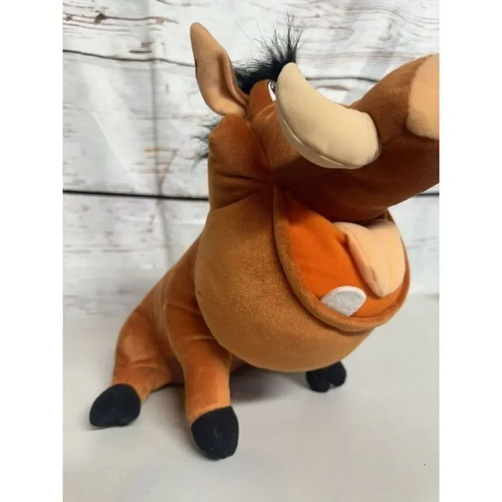 2002 Hasbro Disney‎ The Lion King Talking FEED ME PUMBA Warthog Plush